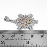 گردنبند فانتزی دخترانه نقره طرح دانه برف ۲ - Image 2