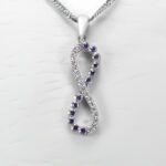 گردنبند فانتزی دخترانه نقره طرح نشاط - Image 2