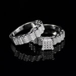 حلقه و پشت حلقه نقره زنانه طرح مری