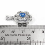 گردنبند توپاز زنانه نقره طرح نرگس - Image 2