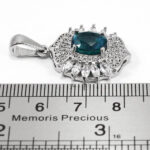 گردنبند توپاز زنانه نقره طرح شمسیه - Image 3