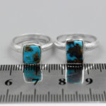 انگشتر فیروزه نیشابوری نقره دست ساز طرح آرام دل + حرز امام جواد (ع) - Image 3