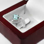 انگشتر فیروزه نیشابوری نقره دست ساز طرح برشید + حرز امام جواد (ع) - Image 3