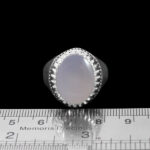 انگشتر عقیق کبود یمنی نقره دست ساز مردانه طرح فاخر فیلی دورچنگ - Image 2