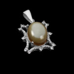 گردنبند عقیق سلیمانی نقره زنانه طرح ساران - Image 4