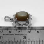 گردنبند عقیق سلیمانی نقره زنانه طرح ساران - Image 2