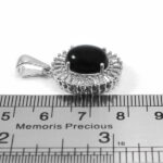 گردنبند عقیق سیاه نقره زنانه طرح آرامه - Image 2