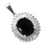 گردنبند عقیق سیاه نقره زنانه طرح آرامه