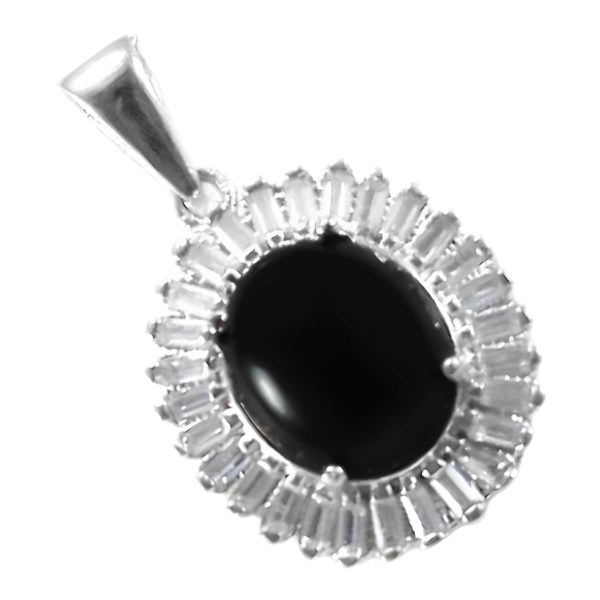 ۴-۳-۲۴۲black-agate-necklace-5 گردنبند عقیق سیاه زنانه نقره