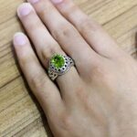 انگشتر زبرجد نقره دست ساز مردانه طرح همایون - Image 4