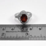 انگشتر گارنت اصل نقره زنانه طرح آرامیس - Image 2