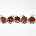 گردنبند دست ساز شرف الشمس یمنی طرح پیچک + حکاکی - Image 3