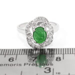 انگشتر یشم نقره زنانه طرح ترلان - Image 3