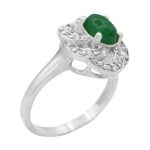 انگشتر یشم نقره زنانه طرح ترلان