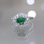 انگشتر یشم نقره زنانه طرح مونیا - Image 4