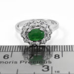 انگشتر یشم نقره زنانه طرح مونیا - Image 3