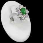 انگشتر یشم نقره زنانه طرح هانیه - Image 4