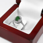 انگشتر یشم نقره زنانه طرح نگین - Image 3