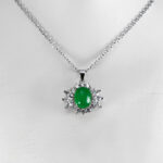 گردنبند یشم نقره زنانه طرح احسانه - Image 2