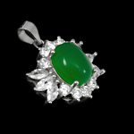 گردنبند یشم نقره زنانه طرح احسانه - Image 4