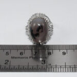 انگشتر عقیق شجر نقره زنانه طرح آلما - Image 2