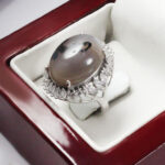 انگشتر عقیق شجر نقره زنانه طرح آلما - Image 4