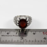 انگشتر گارنت نقره مردانه طرح آریاوا - Image 4