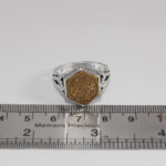 انگشتر حرز امام جواد (ع) نقره مردانه و زنانه طرح شش ضلعی آیت الکرسی+ تربت امام حسین (ع) - Image 3