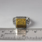 انگشتر حرز امام جواد (ع) نقره مردانه و زنانه طرح فانتزی "و ان یکاد" - Image 3