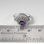 انگشتر آمیتیست الماس تراش نقره زنانه طرح ایلا - Image 2