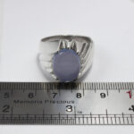 انگشتر عقیق کبود یمنی دست ساز نقره فاخرمردانه طرح امیر صدرا - Image 2