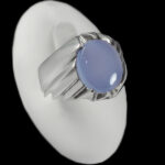 انگشتر عقیق کبود یمنی دست ساز نقره فاخرمردانه طرح امیر صدرا