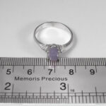 انگشتر عقیق کبود یمنی نقره زنانه طرح بامین - Image 3