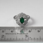 انگشتر عقیق سبز نقره زنانه طرح پاکشاد - Image 3