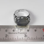 انگشتر عقیق کبود یمنی نقره مردانه طرح پدیدار - Image 3