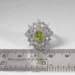 انگشتر زبرجد الماس تراش نقره زنانه طرح الیانا - Image 3