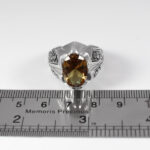 انگشتر الکساندریت الماس تراش نقره مردانه دست ساز طرح الیاس - Image 2