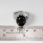 انگشتر عقیق مشکی نقره مردانه طرح پهلوان - Image 4