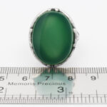 انگشتر عقیق سبز نقره مردانه طرح فاخر راستین - Image 2