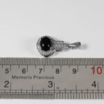 گردنبند عقیق سیاه نقره زنانه طرح الشاد - Image 3