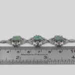 دستبند زمرد الماس تراش نقره زنانه طرح درناز - Image 2