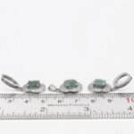 نیم ست زمرد زامبیا الماس تراش نقره زنانه طرح سرور - Image 2