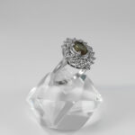 انگشتر الکساندریت الماس تراش نقره زنانه طرح پرتو - Image 4