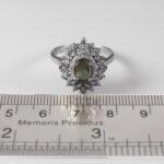 انگشتر الکساندریت الماس تراش نقره زنانه طرح پرتو - Image 2