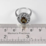 انگشتر الکساندریت الماس تراش نقره زنانه طرح پرستا - Image 2