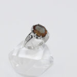 انگشتر الکساندریت الماس تراش نقره مردانه طرح بهامد - Image 3