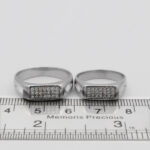 ست حلقه نقره زنانه مردانه طرح رامیا - Image 3