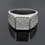 حلقه نقره مردانه و زنانه طرح راهبر