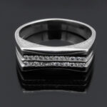 حلقه نقره مردانه و زنانه طرح رایمند - Image 4