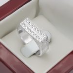 حلقه نقره مردانه و زنانه طرح رسام